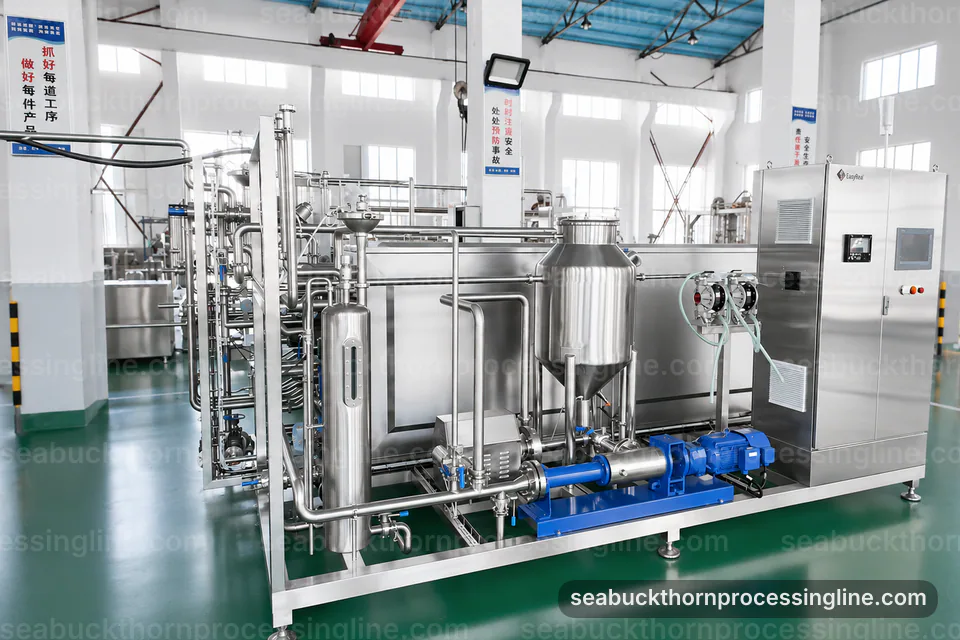 Industrial Sea Buckthorn Juice Line: Buying Considerations Operating Stage industrial sea buckthorn juice line, buying considerations: oil tolerant berry separator operating stage